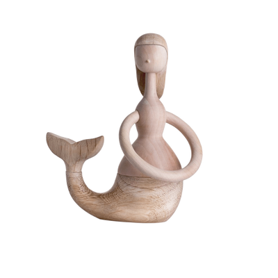Mermaid - Den Lille Havfrue - Eg/Ahorn - H16,7cm - Hans Bølling - Architectmade