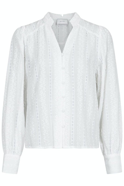 Massima Embroidery Blouse - White - Neo Noir