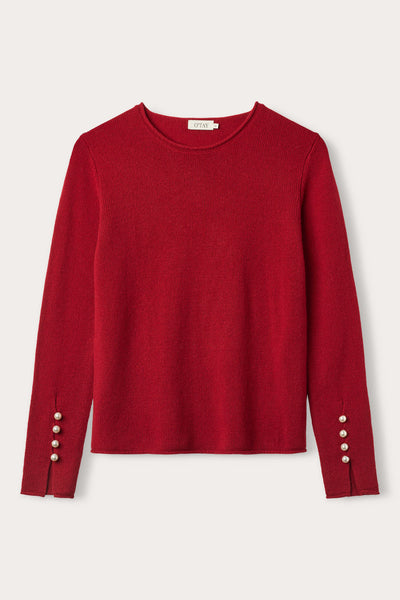 Abbelone Cashmere Sweater - Red - O´Tay