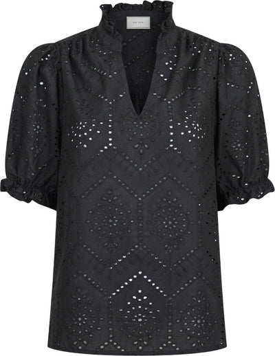 Odesa Embroidery Blouse - Black - Neo Noir