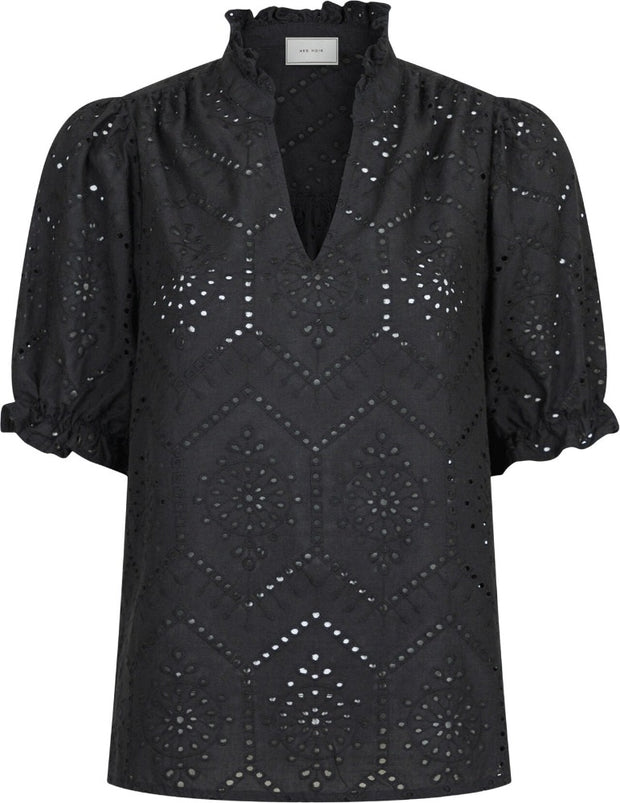 Odesa Embroidery Blouse - Black - Neo Noir