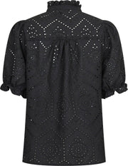 Odesa Embroidery Blouse - Black - Neo Noir