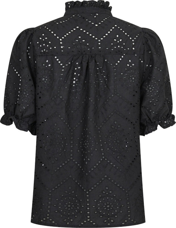 Odesa Embroidery Blouse - Black - Neo Noir