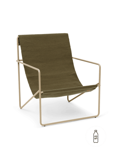 Desert Lounge Chair - Cashmere/Olive - Ferm Living