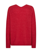 MMThora V-Neck Knit - Chinese Red - Mos Mosh