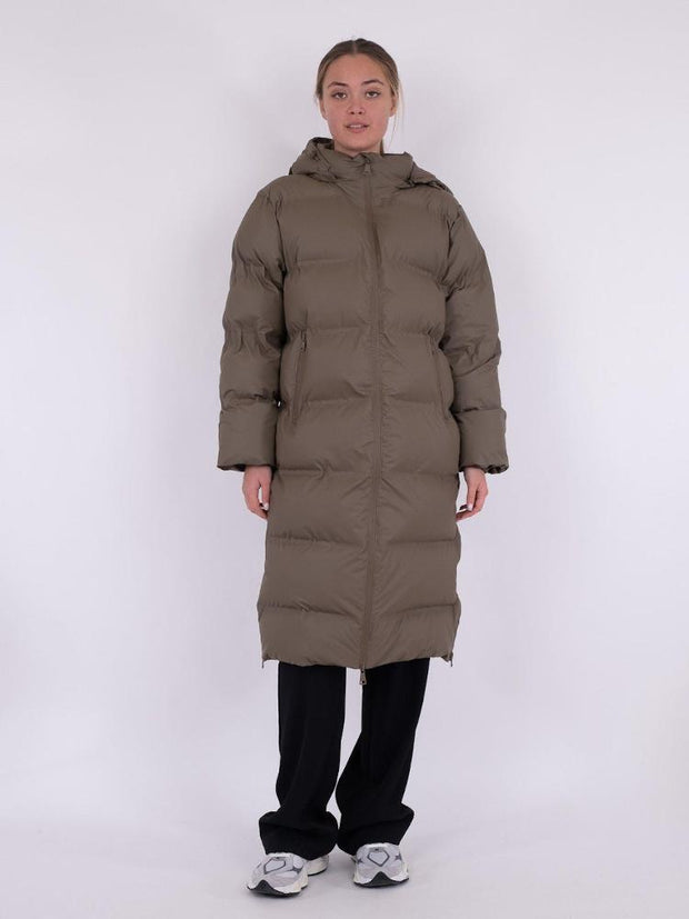 Viviana C Puffer Jacket - Dark Taupe - Neo Noir