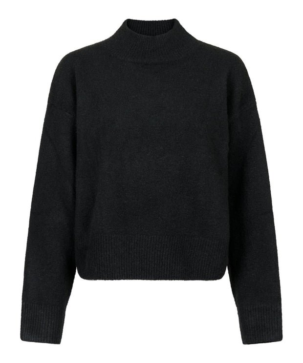 Paulina Knit Blouse - Black - Neo Noir