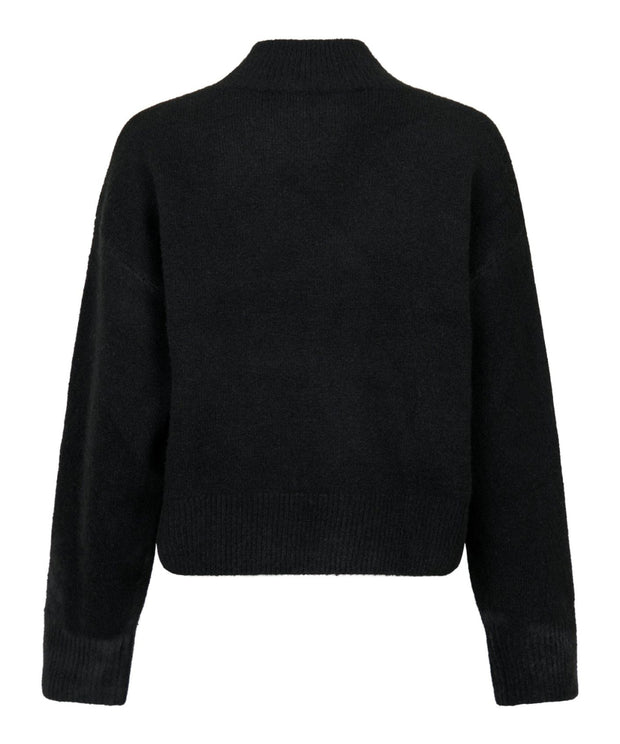 Paulina Knit Blouse - Black - Neo Noir