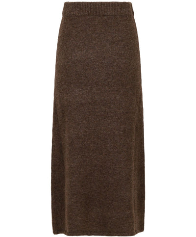 Ashanti Knit Skirt - Brown Melange - Neo Noir