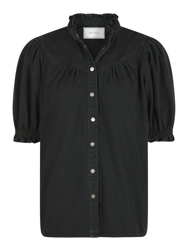 Avalon Denim Shirt - Denim Skjorte - Black - Neo Noir