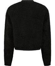 Limo Fluffy Knit Cardigan - Black - Neo Noir