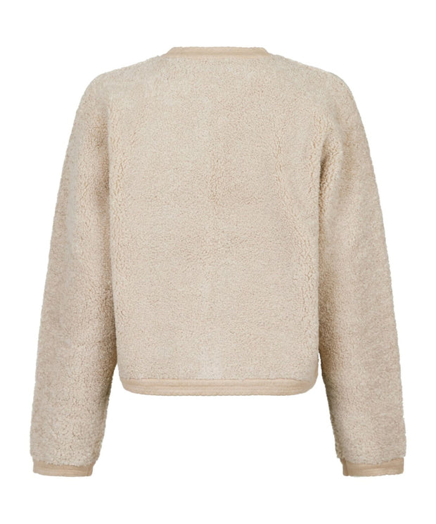 Limo Fluffy Knit Cardigan - Sand - Neo Noir