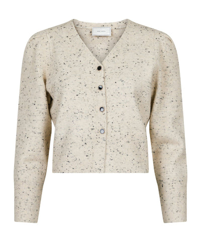 Hunter Multi Knit Cardigan - Beige Melange - Neo Noir