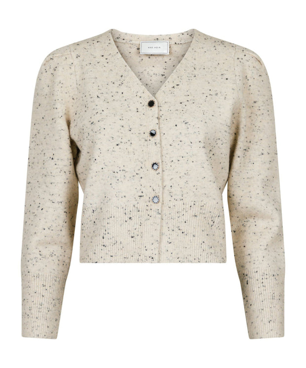 Hunter Multi Knit Cardigan - Beige Melange - Neo Noir