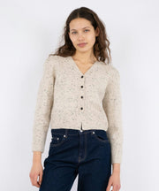 Hunter Multi Knit Cardigan - Beige Melange - Neo Noir