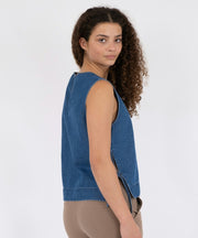 Svetlana Denim Top - Blue - Neo Noir