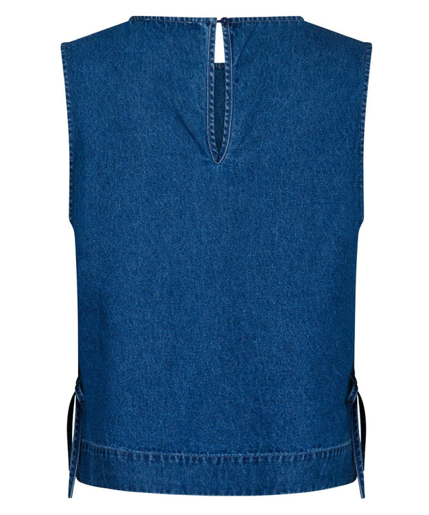 Svetlana Denim Top - Blue - Neo Noir