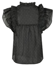 Jayla Basic Bedazzled Top - Black - Neo Noir