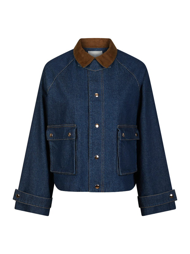 Vista Denim Cord Jacket - Blue - Neo Noir