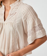 Siama S Voile Blouse - Ivory - Neo Noir