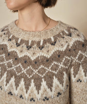 MMSidsel Warm Knit - Strik - Tannin - Mos Mosh