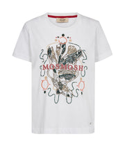 MMHallin - O-SS Deco Tee - White - Mos Mosh