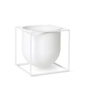 Kubus Flowerpot 23 - Vase/Skjuler - Hvid - H23cm - by Lassen