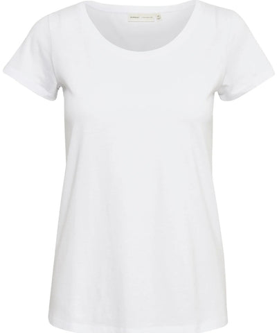 Rena T-shirt - O- udskæring - White - InWear