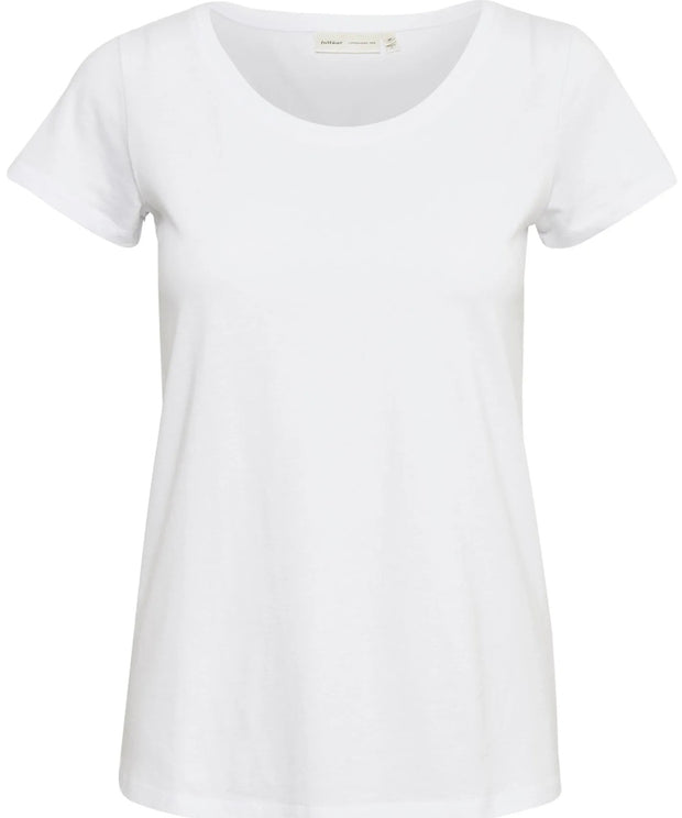 Rena T-shirt - O- udskæring - White - InWear