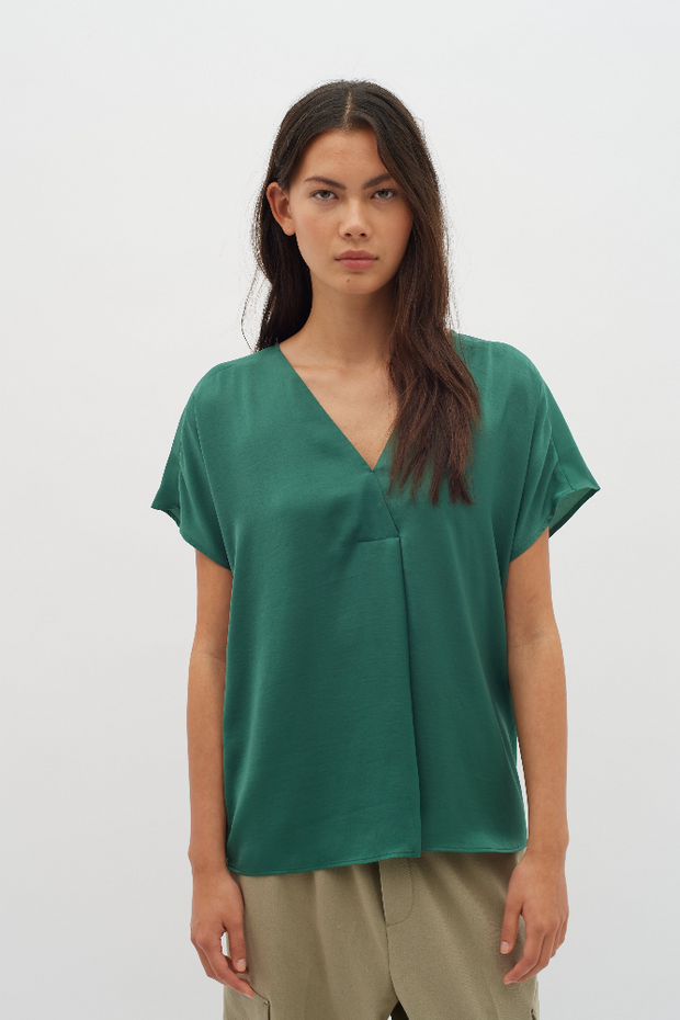 RindaIW Blouse - Hunter Green - InWear