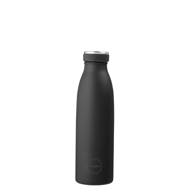 Termoflaske - Matte Black - 500ml -  Aya & Ida