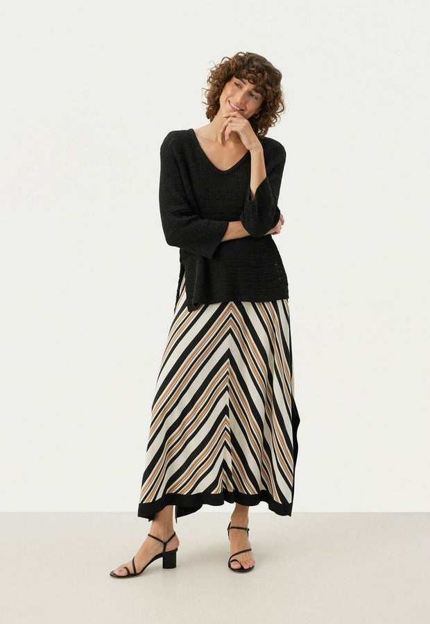 JeanettePW Skirt - Brown Sugar Stripe - Part Two