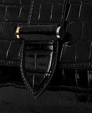 April - Small Crossbody Bag - Croco  Black - Decadent Copenhagen