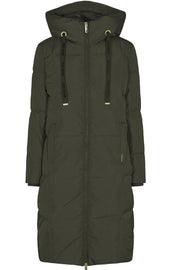 Nova Square Down Coat - Dunfrakke - Forest Night - Army - Mos Mosh