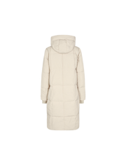 Nova Square Down Coat - Dunfrakke - Wood Ash - Offwhite - Mos Mosh