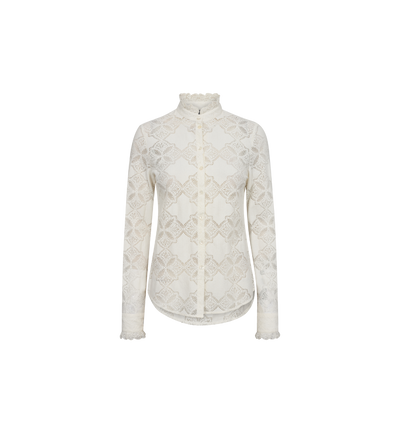 MMJetta Lace Shirt - Ecru - Mos Mosh