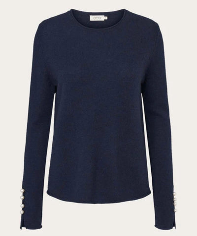 Abbelone Cashmere Sweater - Navy - O´Tay