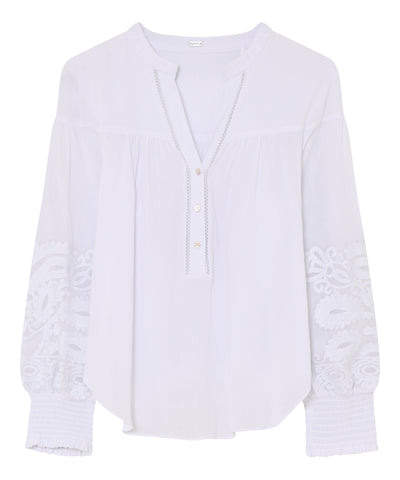 Alba Blouse - White - Gustav