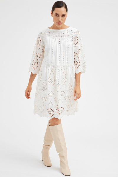 Alva - Short Tunic - White - Gustav