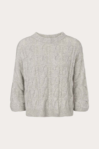 Ballie Sweater - Silver Grey Melange - O´Tay