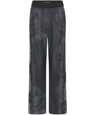 Bay - Wide Leg Pants - Grey/Sand - Gustav