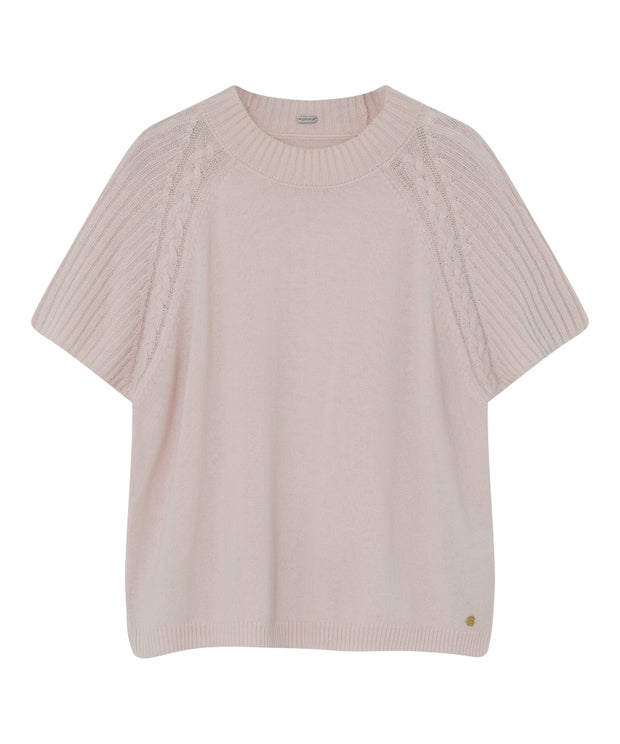 Carol - Knit Cape - Pastel Pink - Gustav