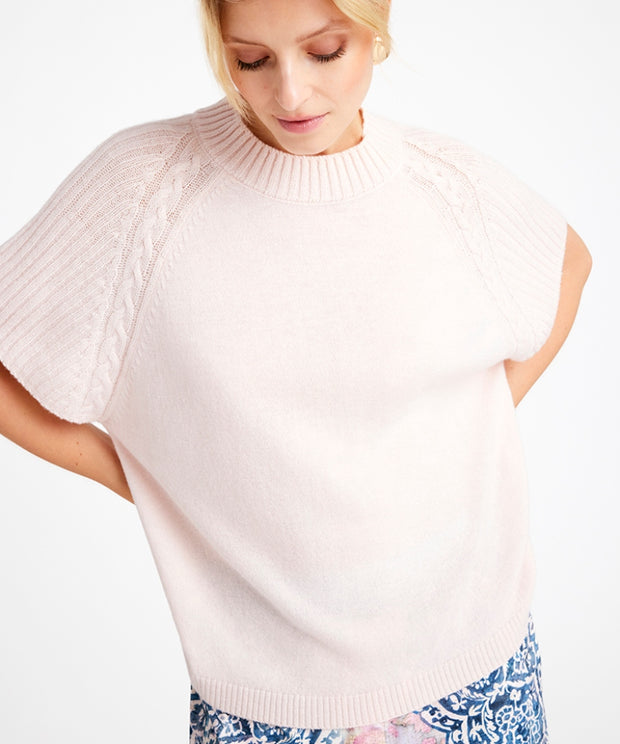 Carol - Knit Cape - Pastel Pink - Gustav