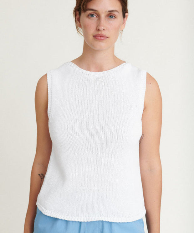 Cia Vest - Bright White - Basic Apparel