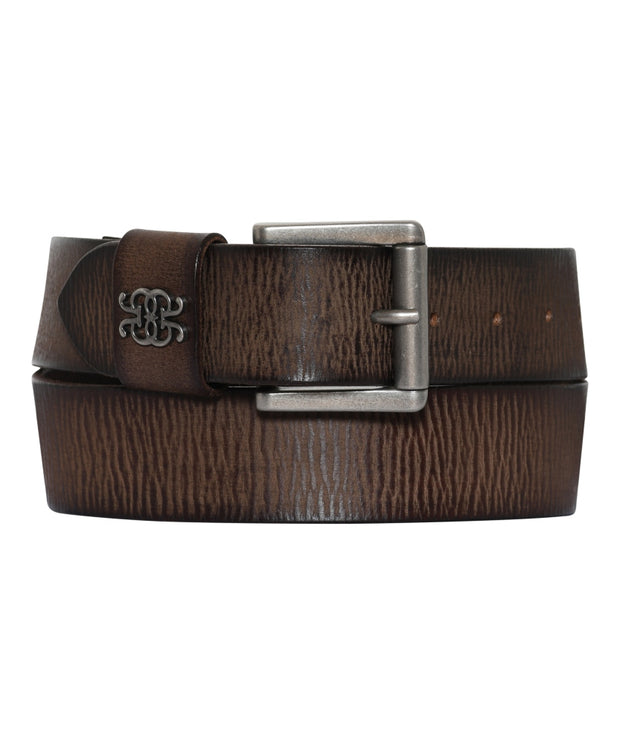 Crystal - Leather Belt - Dark Brown - Gustav