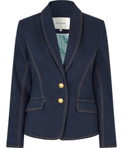 ZinsasDea - Classic Blue - Blazer with Revers Collar - Dea Kudibal