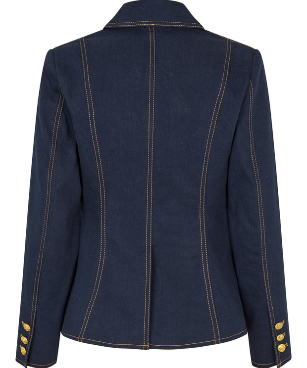 ZinsasDea - Classic Blue - Blazer with Revers Collar - Dea Kudibal