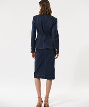 ZinsasDea - Classic Blue - Blazer with Revers Collar - Dea Kudibal