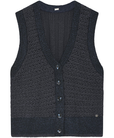 Demi - Knit Vest - Midnight - Gustav