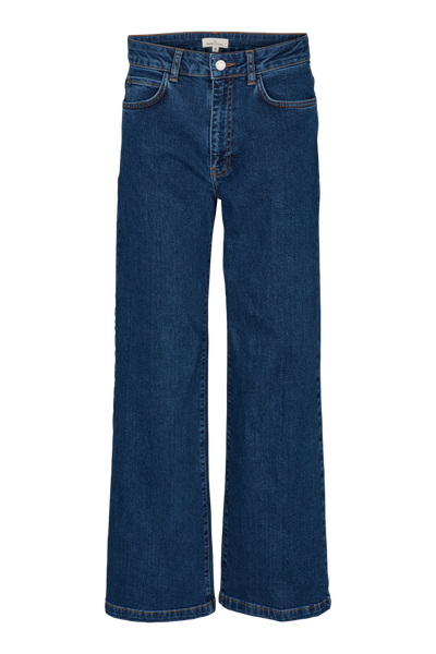 Enya Mid Blue Jeans - Mid Blue - Basic Apparel